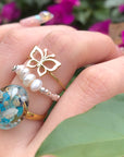 SALE - Resin Spring Flower Rings
