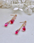 Mini Pomegranate Seed Earrings
