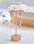 Resin Spring Flower Long Earrings