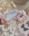 Purple Hydrangea Tassel Bracelet