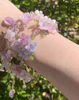 Purple Hydrangea Tassel Bracelet