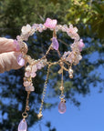Purple Hydrangea Tassel Bracelet