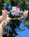 Pink Lavender Hydrangea Bloom Bracelet