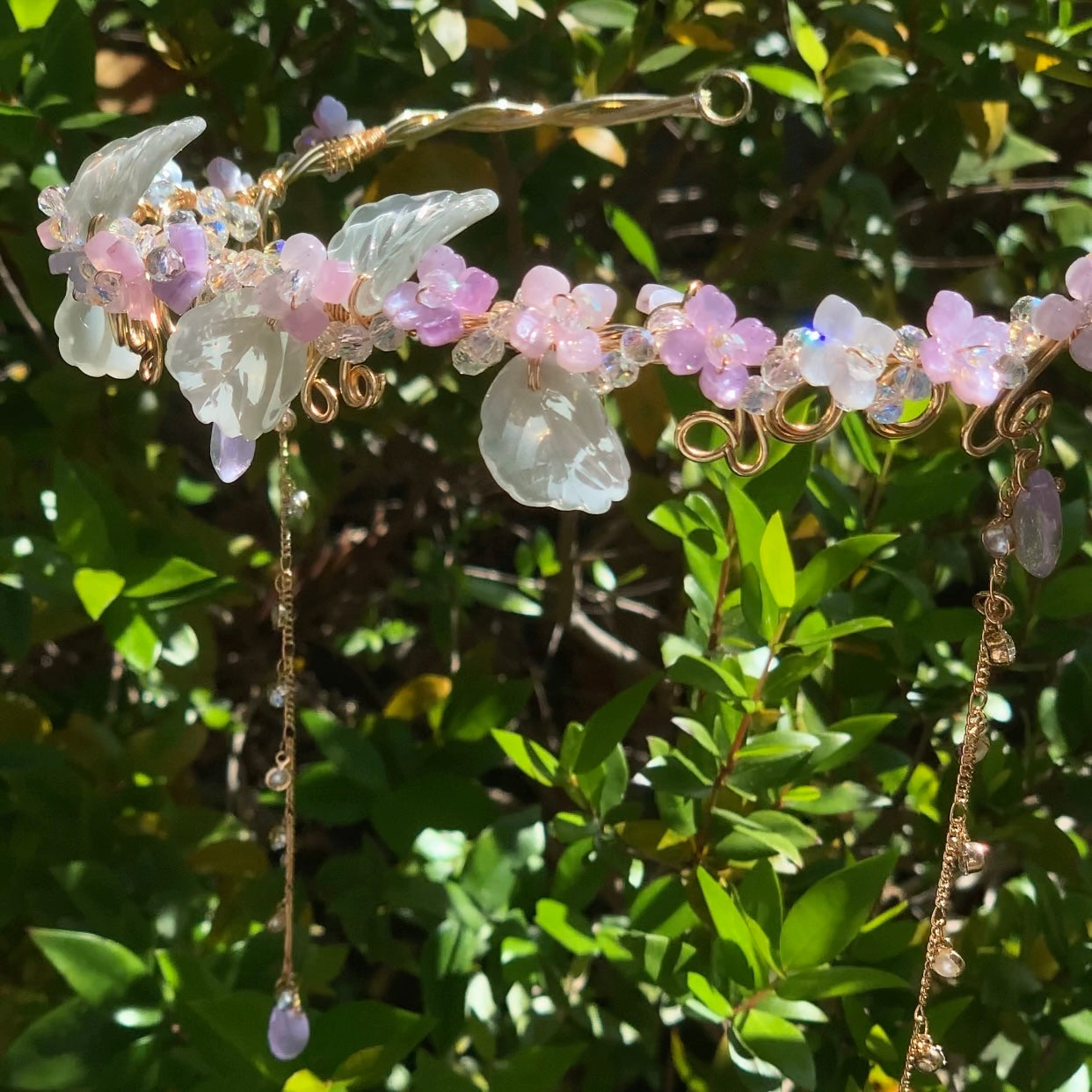 Purple Hydrangea Tiara