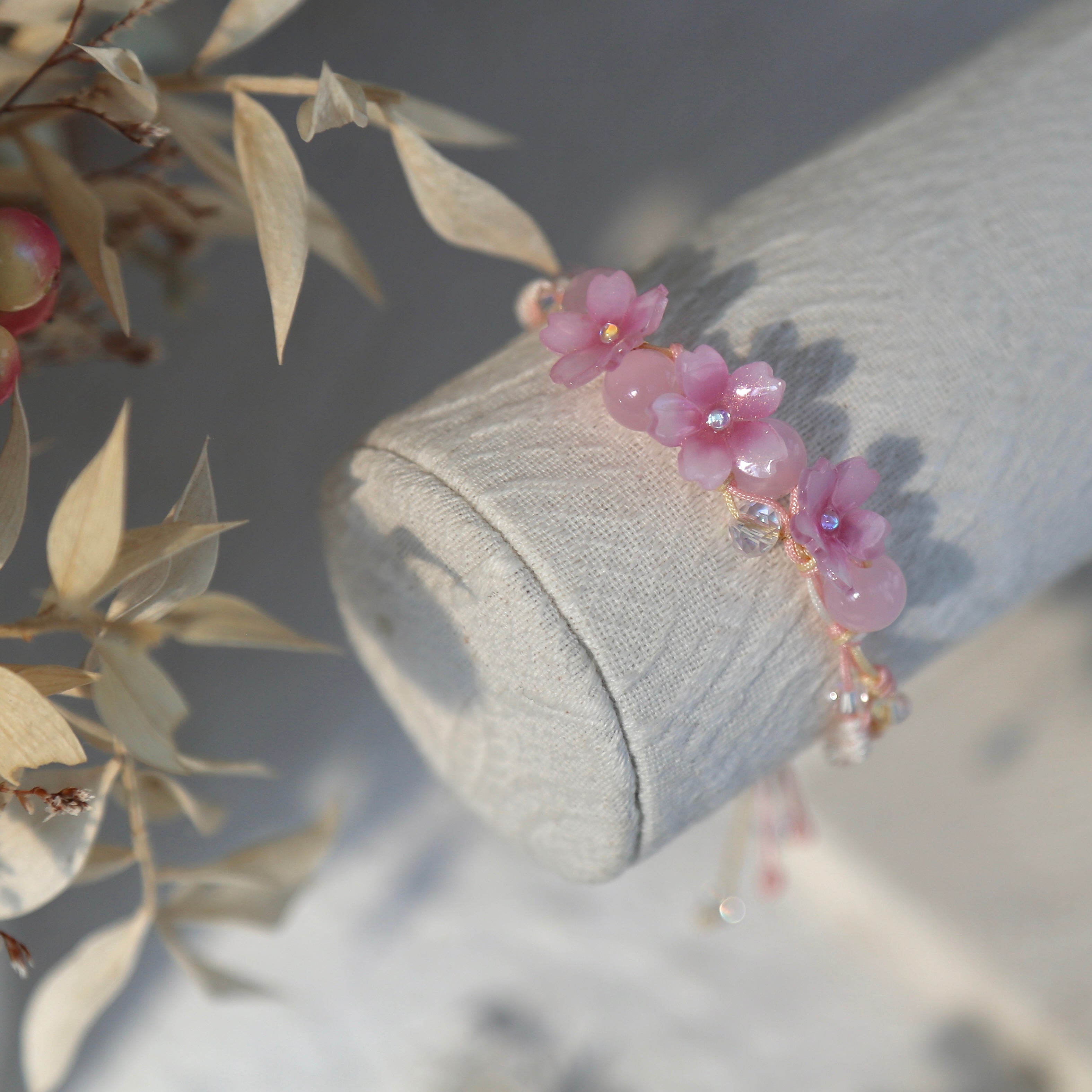 Shrink Plastic Sakura Bracelets