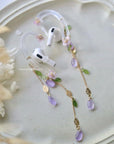 Purple Hydrangea AirPods Jewelry