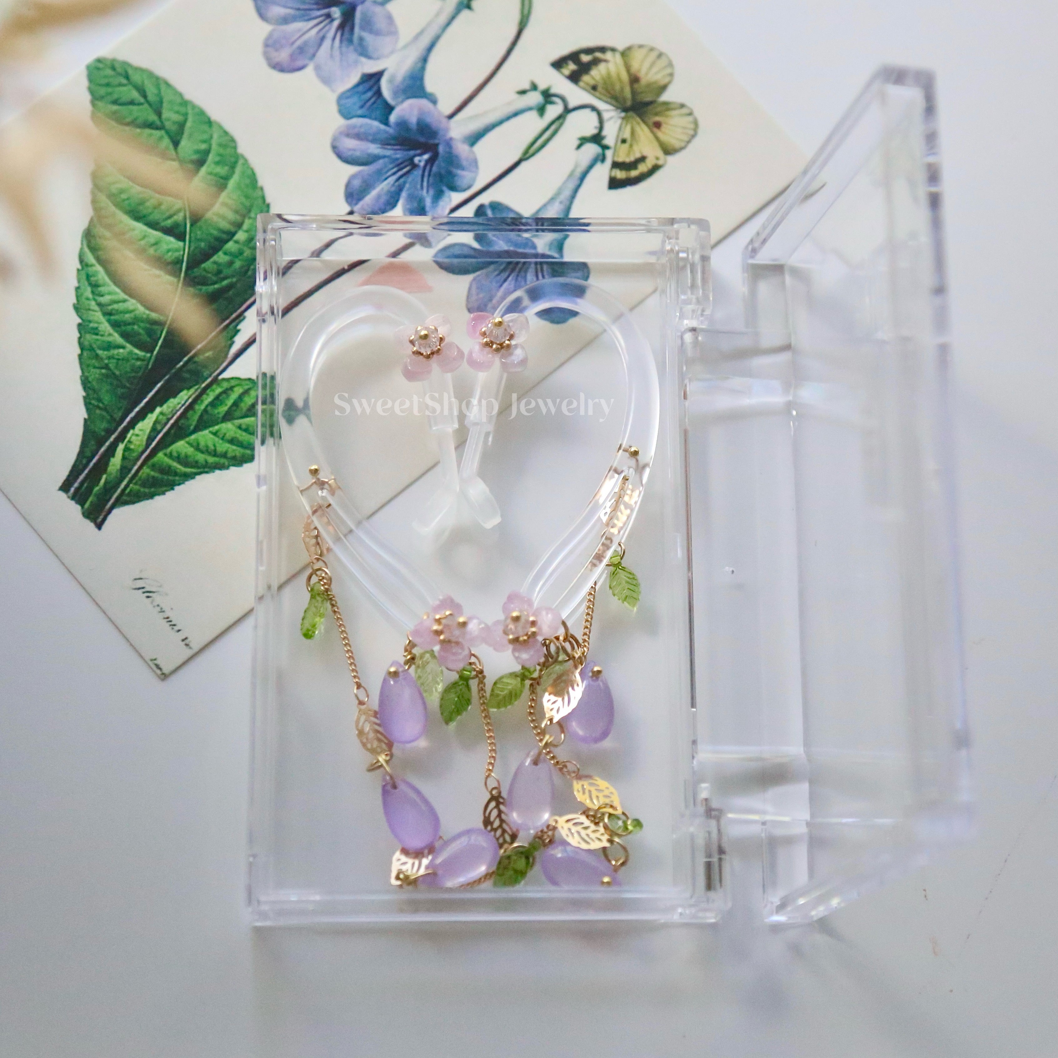 Purple Hydrangea AirPods Jewelry