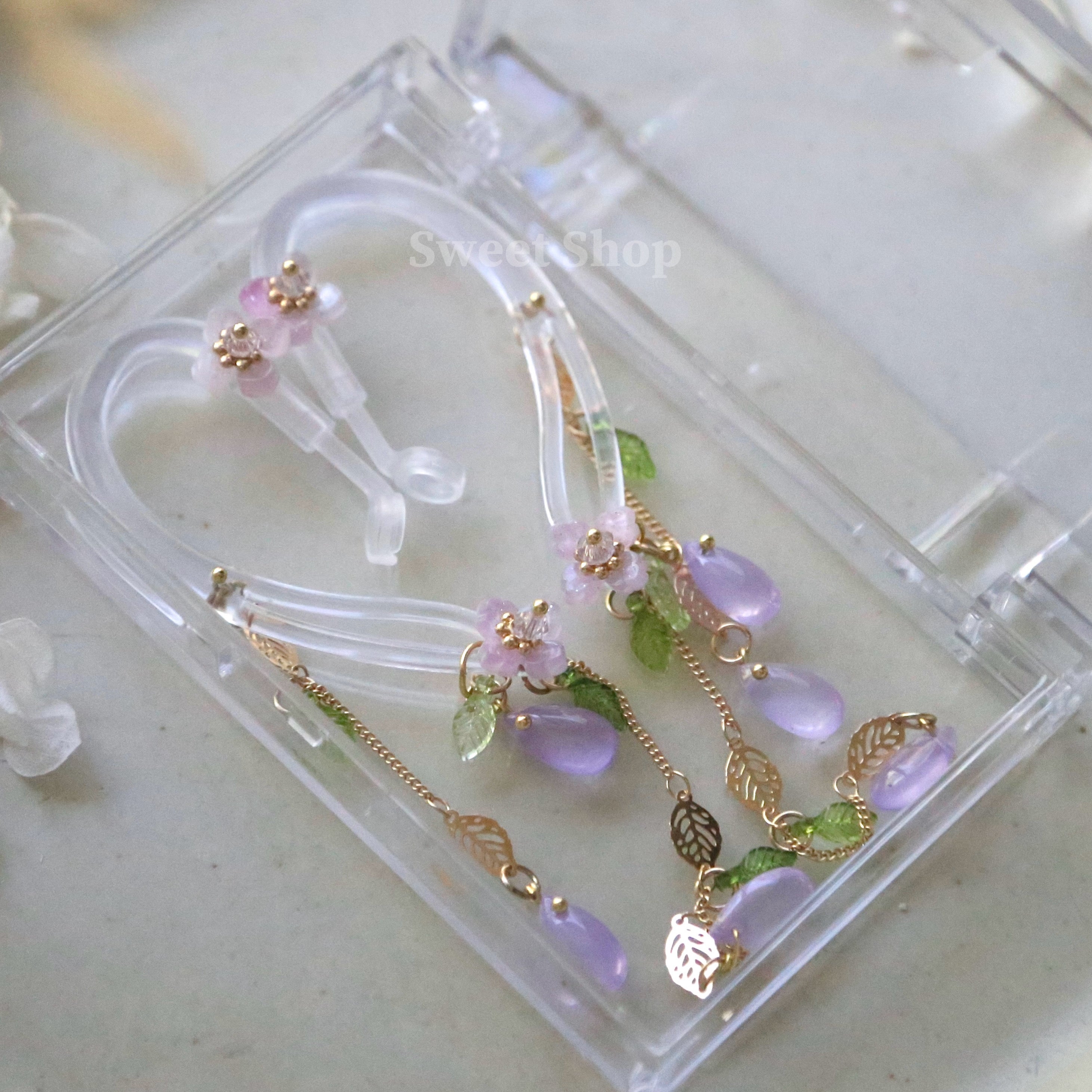 Purple Hydrangea AirPods Jewelry