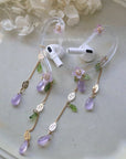 Purple Hydrangea AirPods Jewelry
