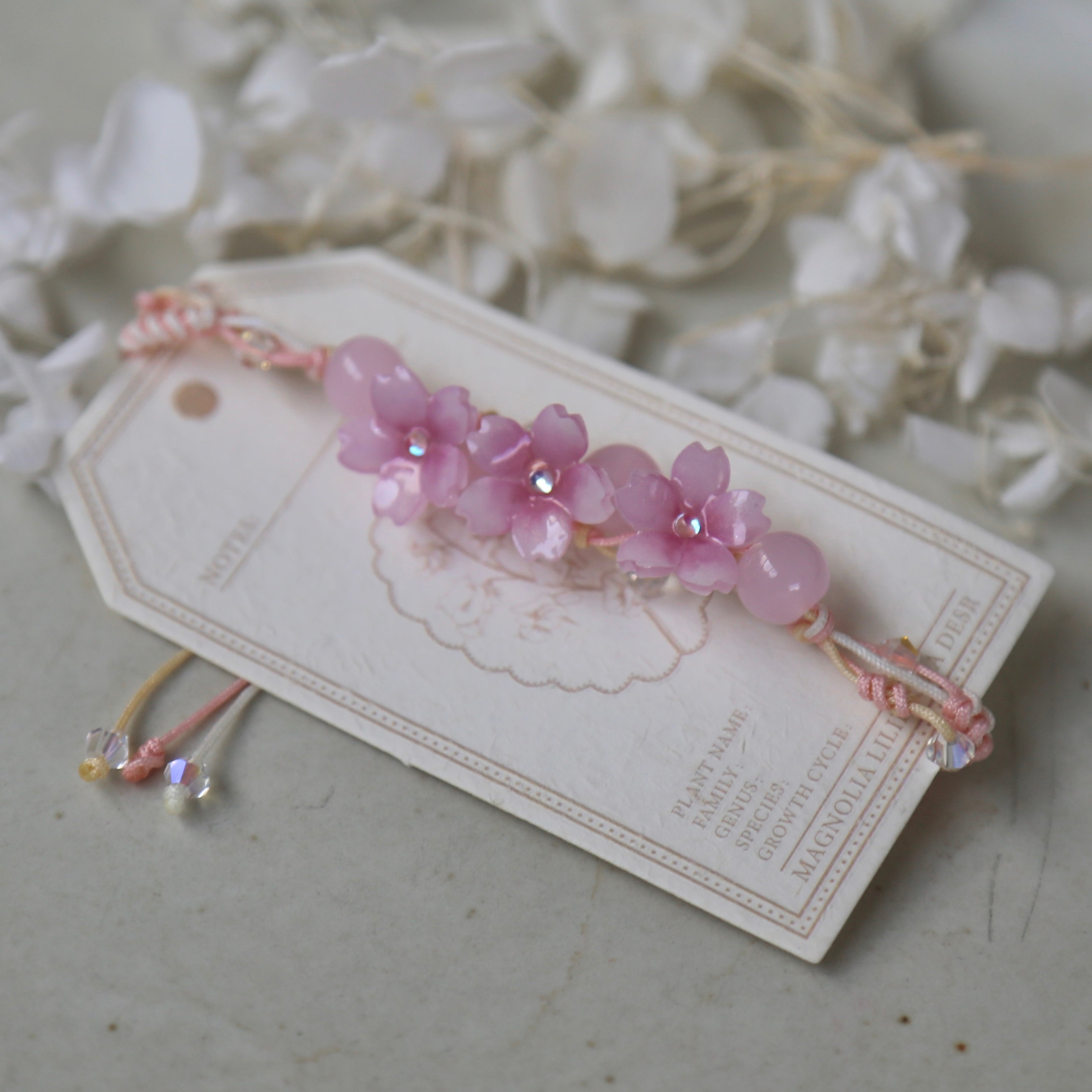 Shrink Plastic Sakura Bracelets