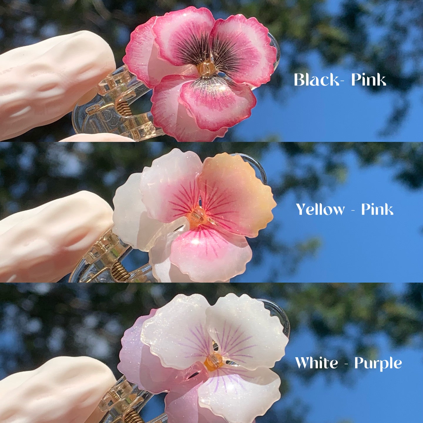Pansy Hair Clip