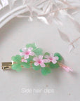 Creeping Woodsorrel Hair Clips