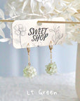 Hydrangea Hoop Earrings
