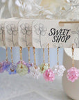 Hydrangea Hoop Earrings