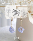 Hydrangea Hoop Earrings