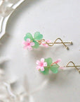 Creeping Woodsorrel Hair Clips
