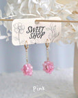 Hydrangea Hoop Earrings