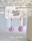 Hydrangea Hoop Earrings