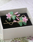 Creeping Woodsorrel Hair Clips