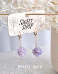 Hydrangea Hoop Earrings
