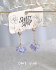 Hydrangea Hoop Earrings