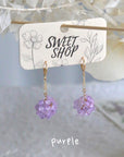 Hydrangea Hoop Earrings