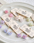 Hydrangea Hoop Earrings