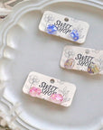 Real Flower Resin Stud Earrings