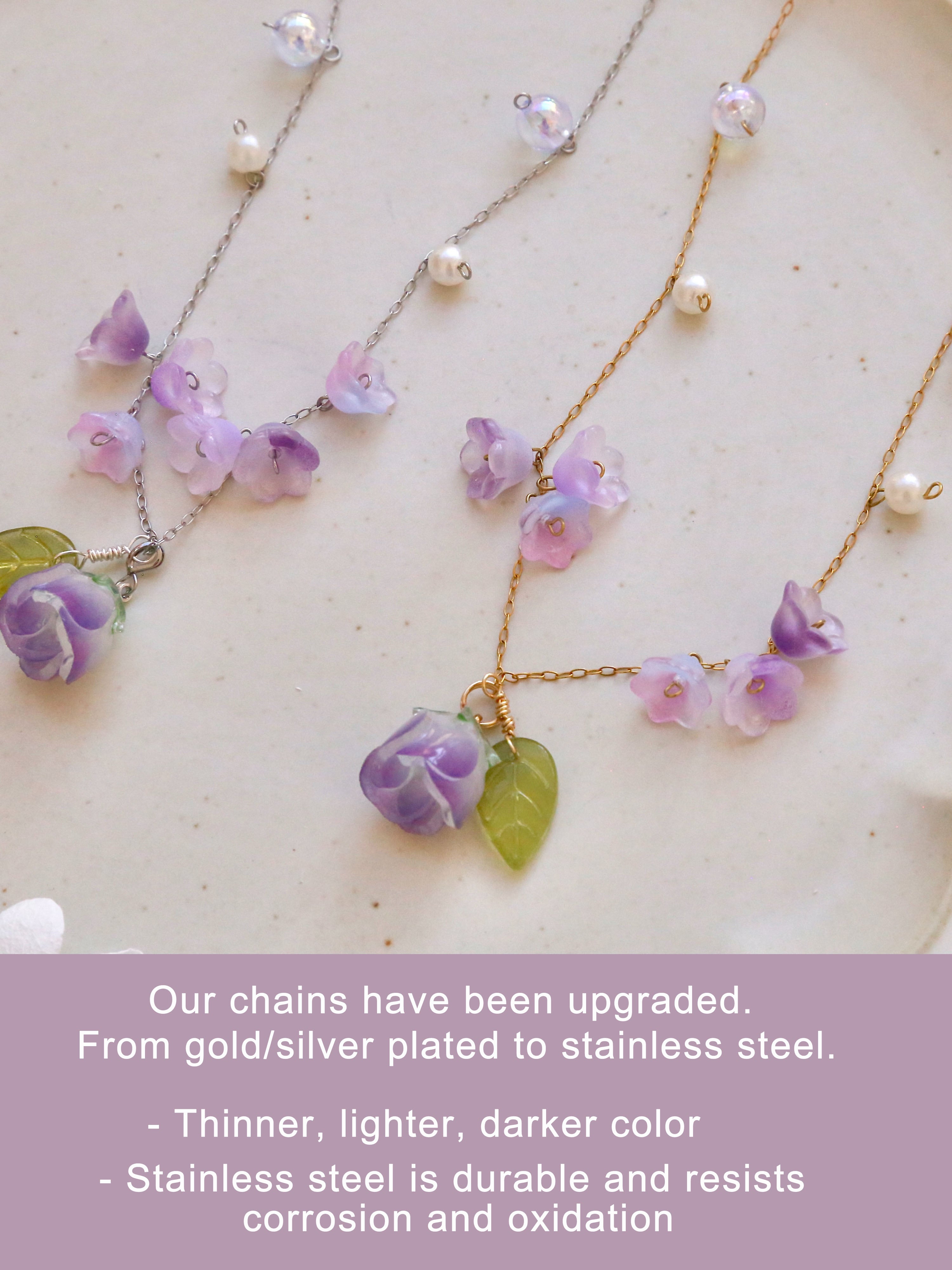 Rose & Lily Necklaces