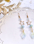 SALE - Star Feather Flower Earrings