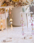SALE - Star Feather Flower Earrings