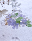 Blue Plumbago Hair Claws