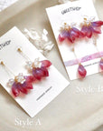 SALE - Glazed Petal Earrings