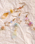 SALE - Star Feather Flower Earrings