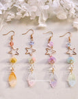 SALE - Star Feather Flower Earrings
