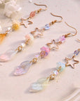 SALE - Star Feather Flower Earrings