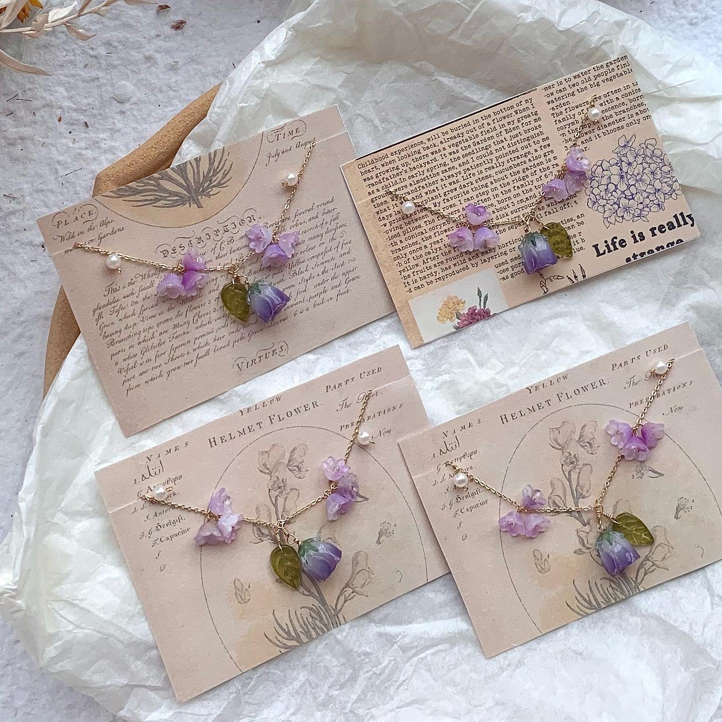 Rose & Lily Necklaces
