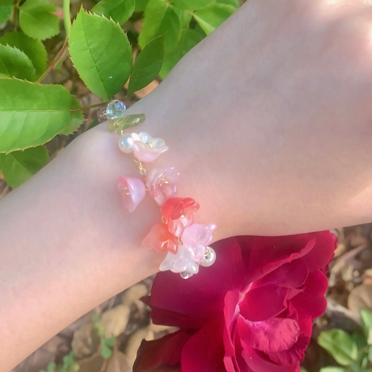 Rainbow Flower Bracelets