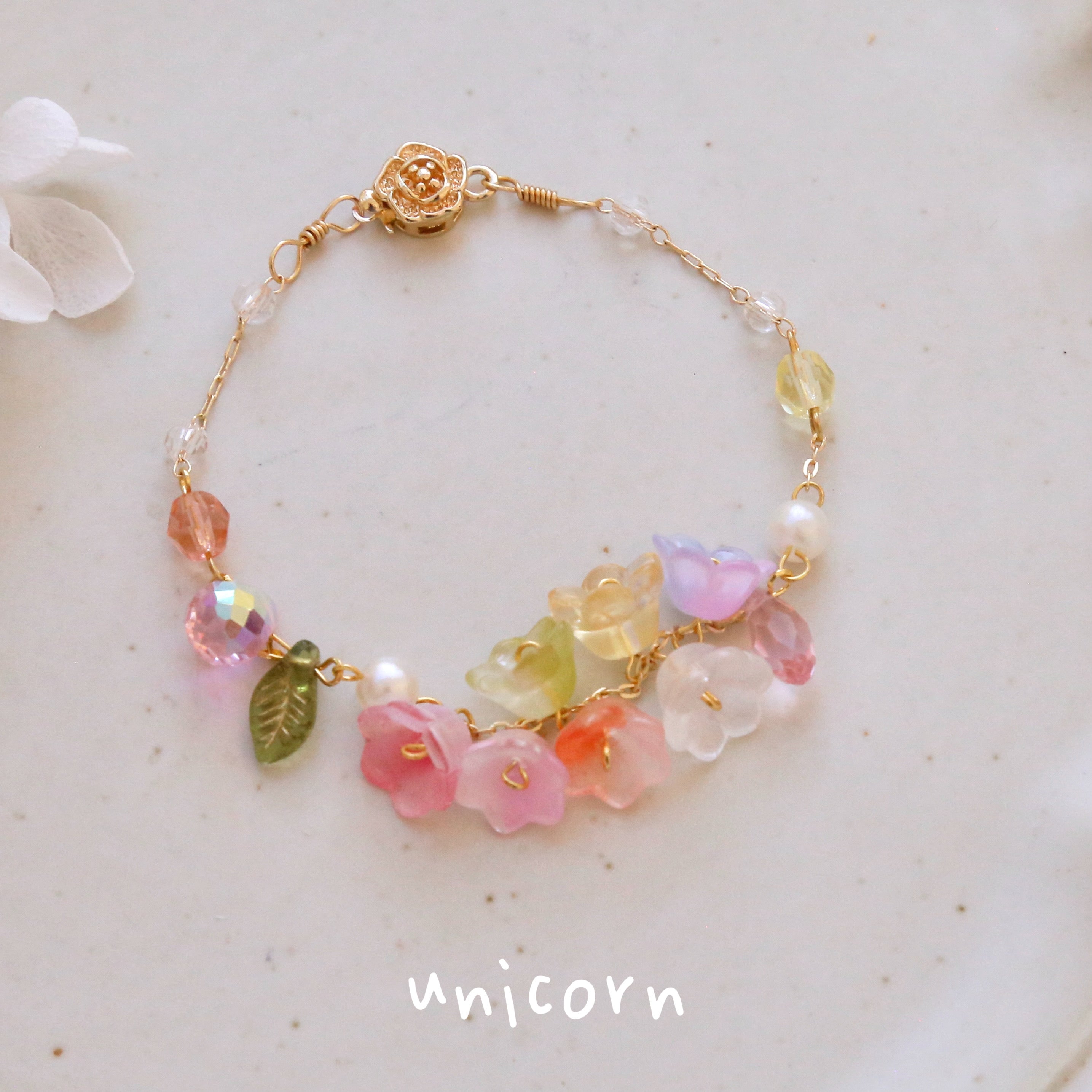 Rainbow Flower Bracelets