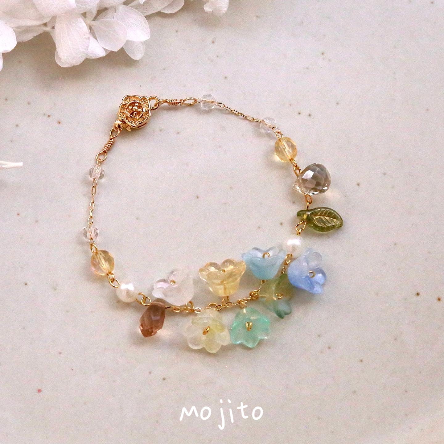 Rainbow Flower Bracelets
