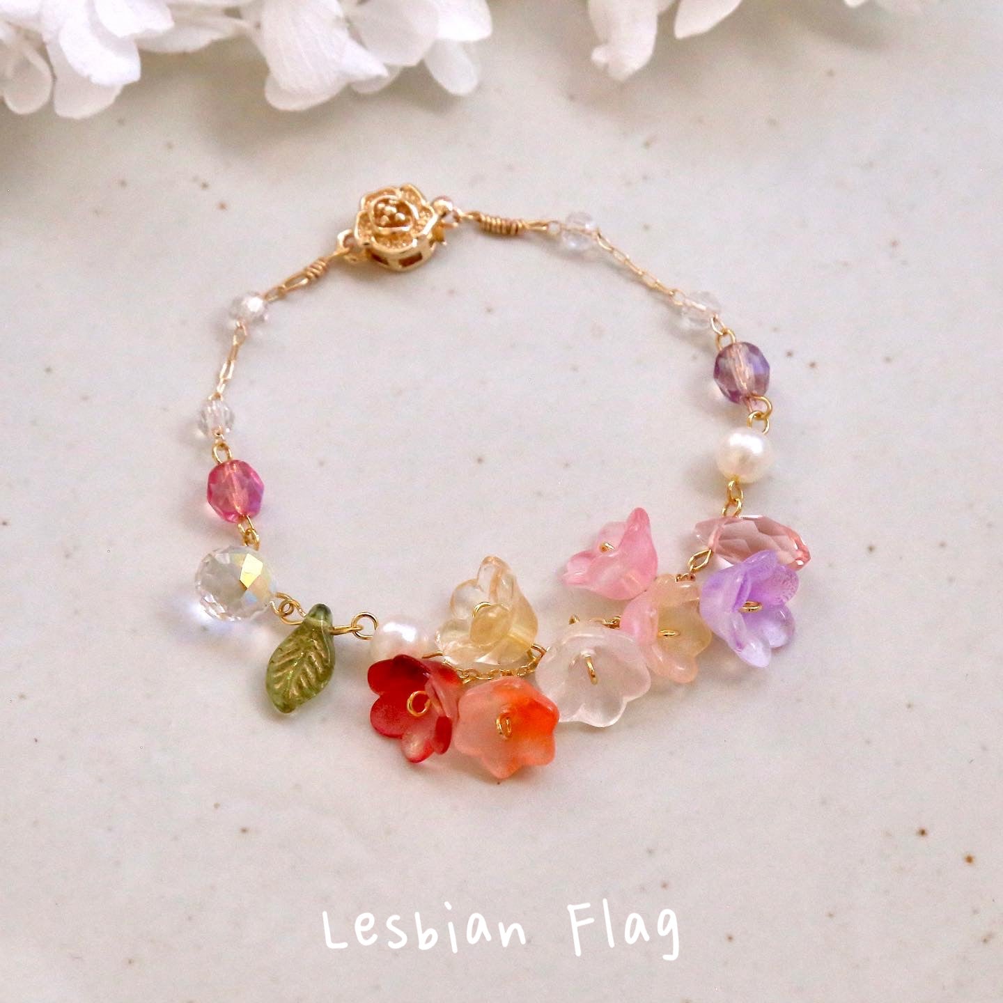 Rainbow Flower Bracelets
