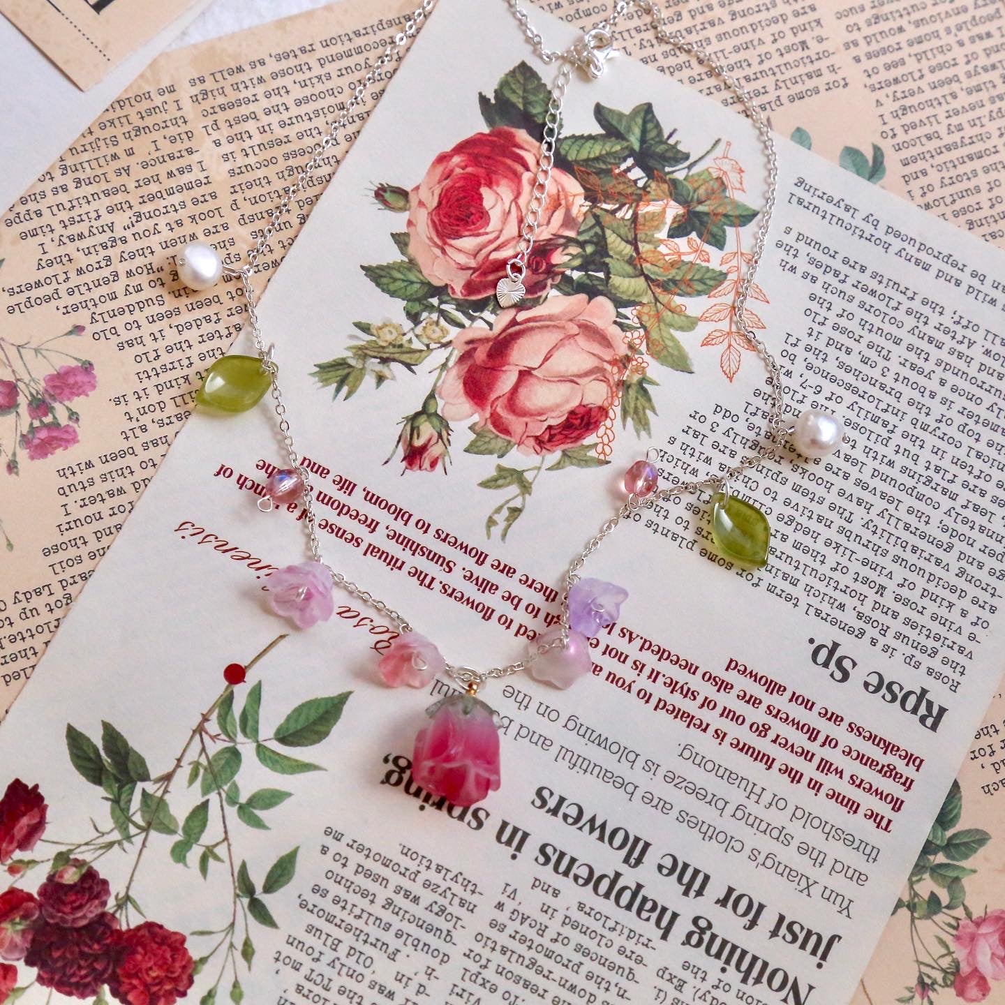 Rose & Lily Necklaces