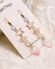SALE - Star Feather Flower Earrings