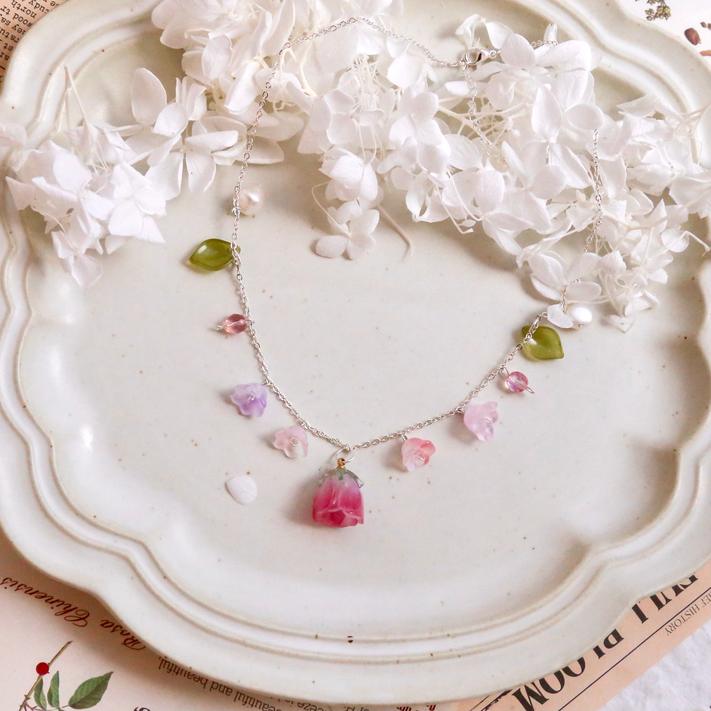 Rose & Lily Necklaces