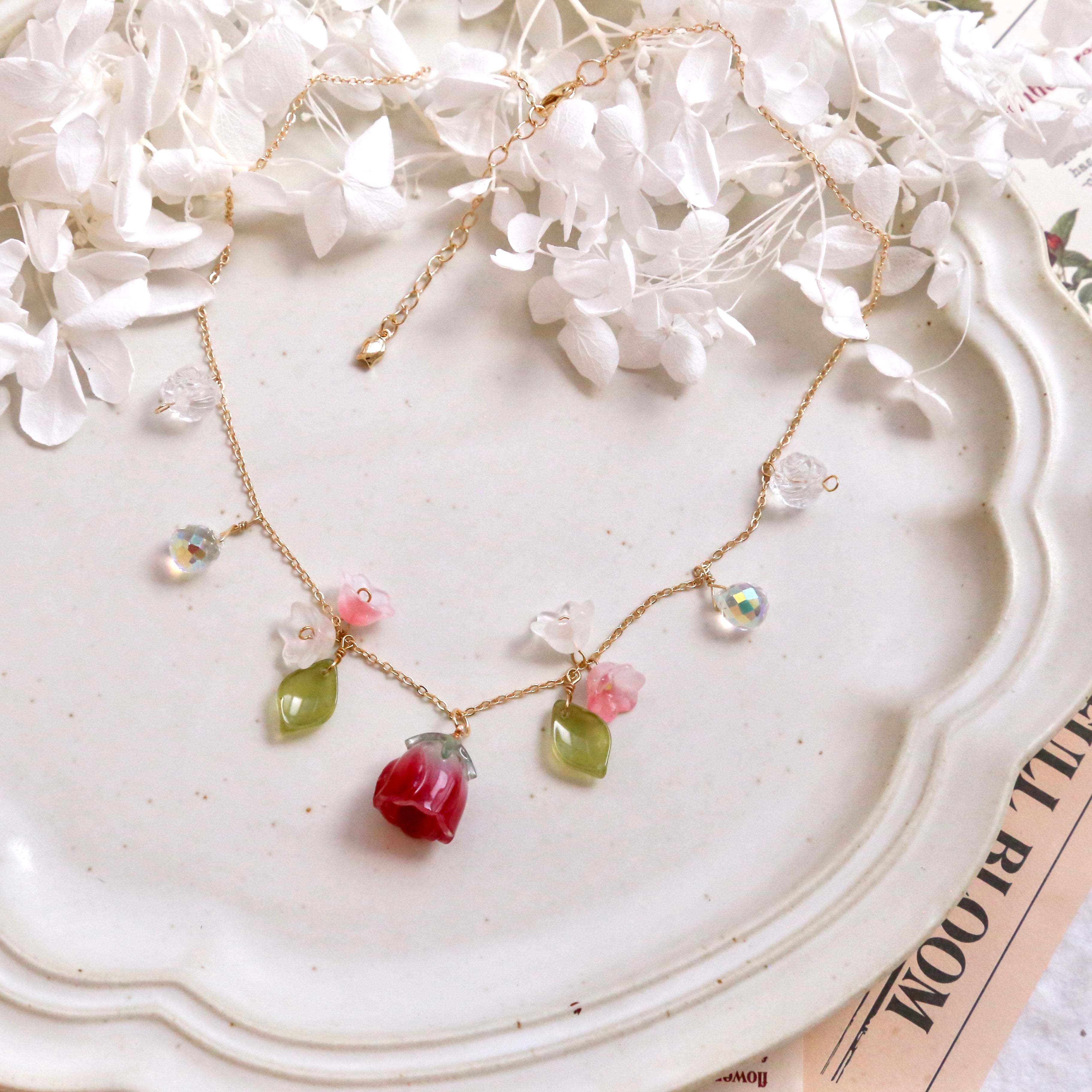 Rose & Lily Necklaces