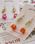 Shrink Plastic Tulip Earrings