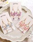 Trumpet Flower Dreamcatcher Earrings
