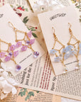 Trumpet Flower Dreamcatcher Earrings