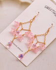 Trumpet Flower Dreamcatcher Earrings