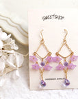 Trumpet Flower Dreamcatcher Earrings